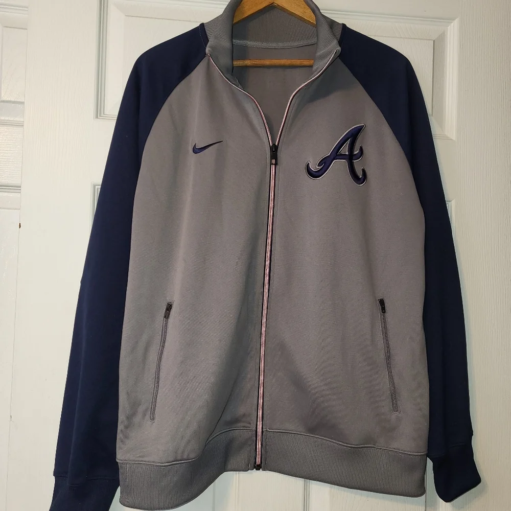 Nike X Atlanta Braves Track Jacket Men's Size Large